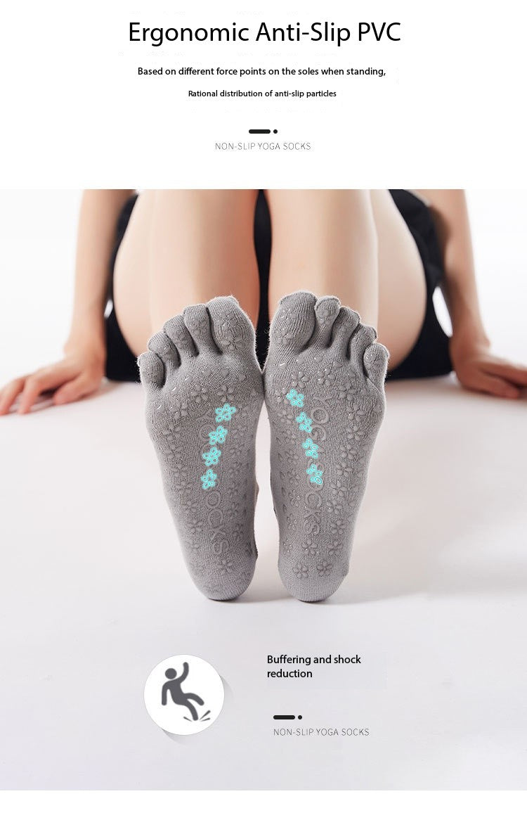 Women’s Non-Slip Five-Toe Socks | Pilates, Barre & Dance Workout