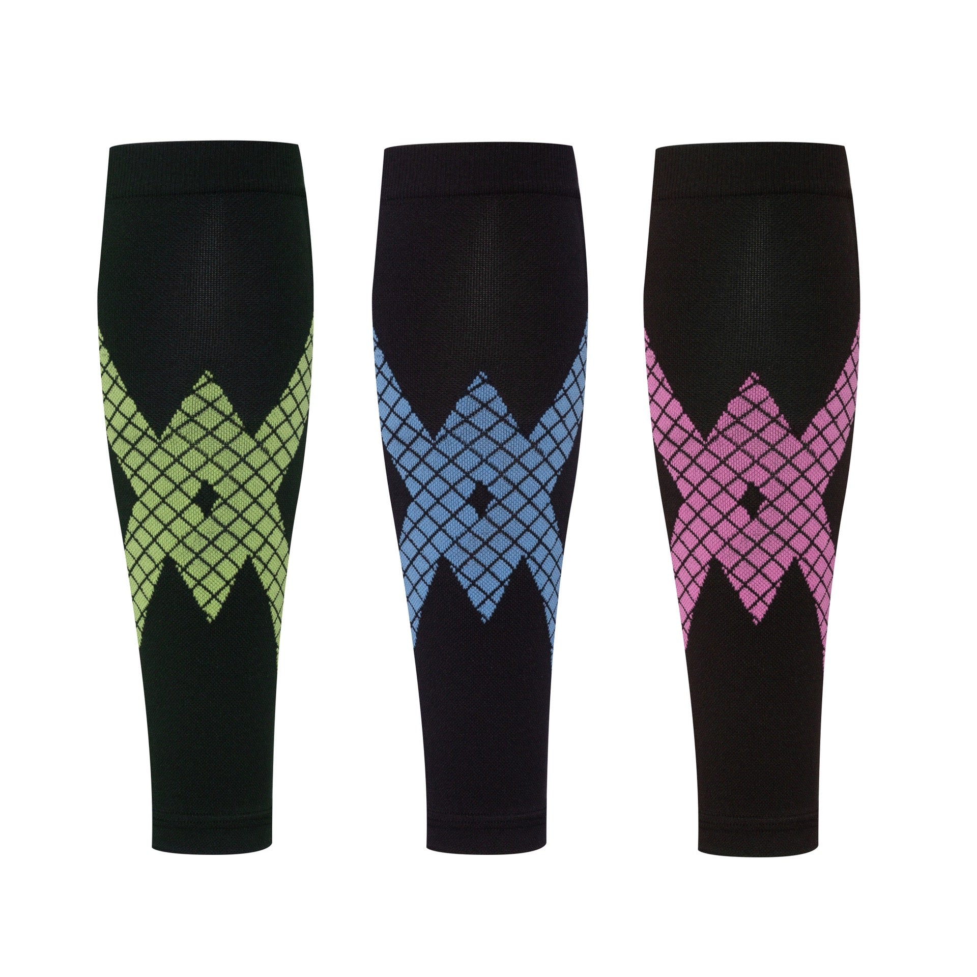 Striped Sports Compression Calf Sleeves – Professional Leg Support for Running, Gym & Outdoor Training