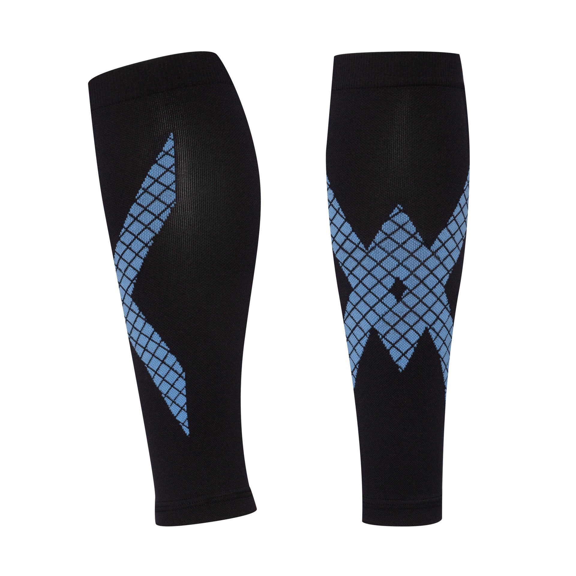 Striped Sports Compression Calf Sleeves – Professional Leg Support for Running, Gym & Outdoor Training