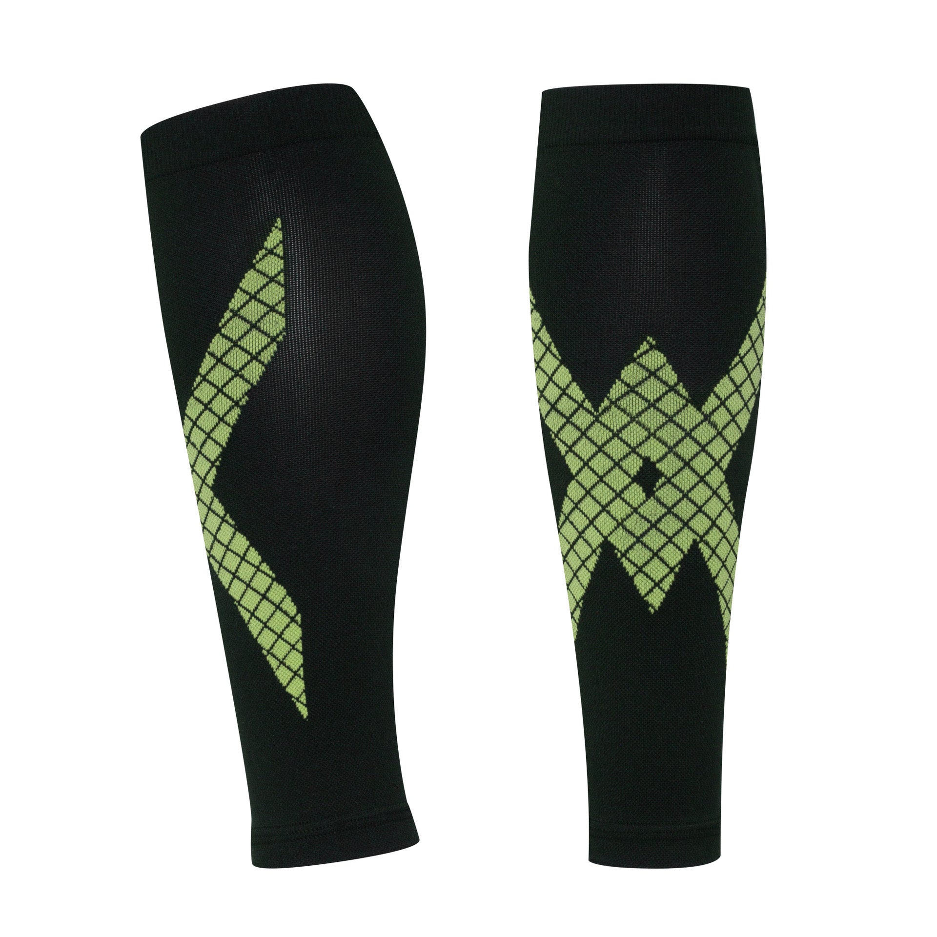 Striped Sports Compression Calf Sleeves – Professional Leg Support for Running, Gym & Outdoor Training