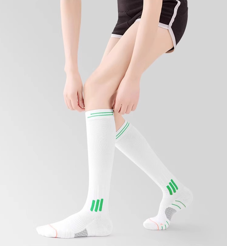 Women’s Compression Sports Socks – Towel Sole, Sweat-Wicking & Anti-Odor
