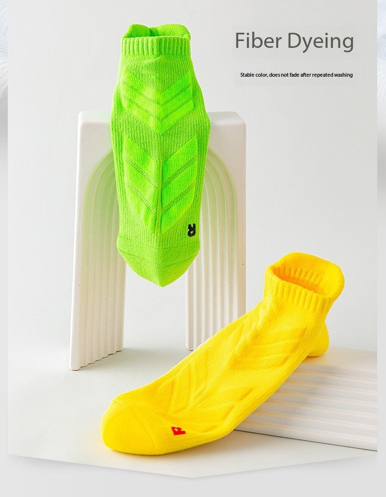 Men’s Running Socks – (Plus Size Inclusive) Terry Cushion, Sweat-Wicking & Odor Control