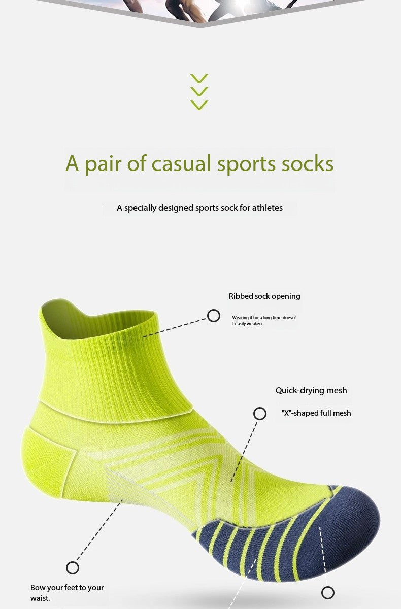 Men’s Quick-Dry Running Socks – Marathon & Summer Training