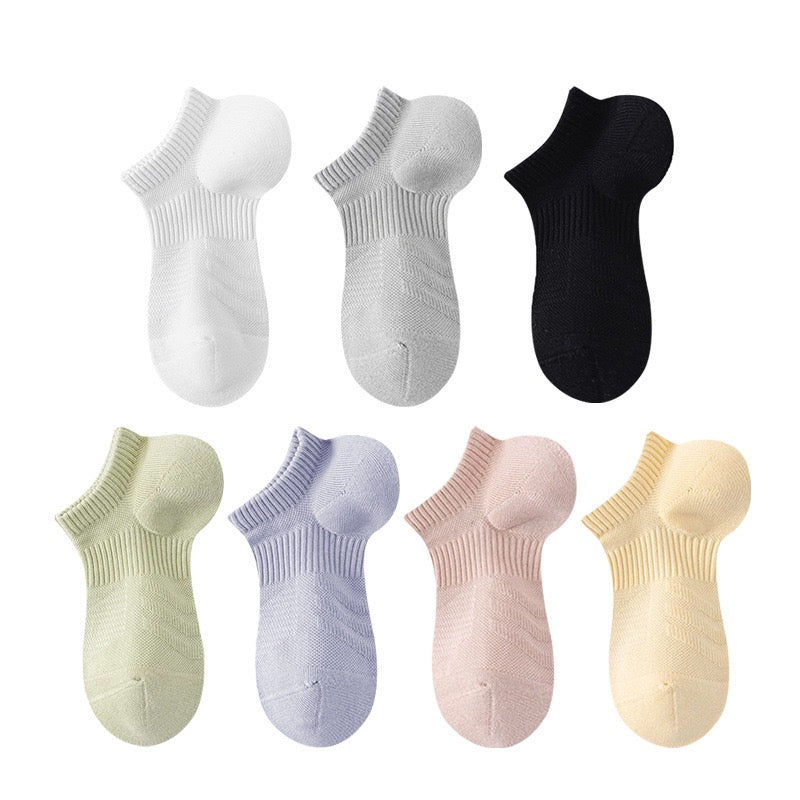 Women’s Summer Sports Socks – Towel Sole, Breathable, Sweat-Wicking & Anti-Bacterial