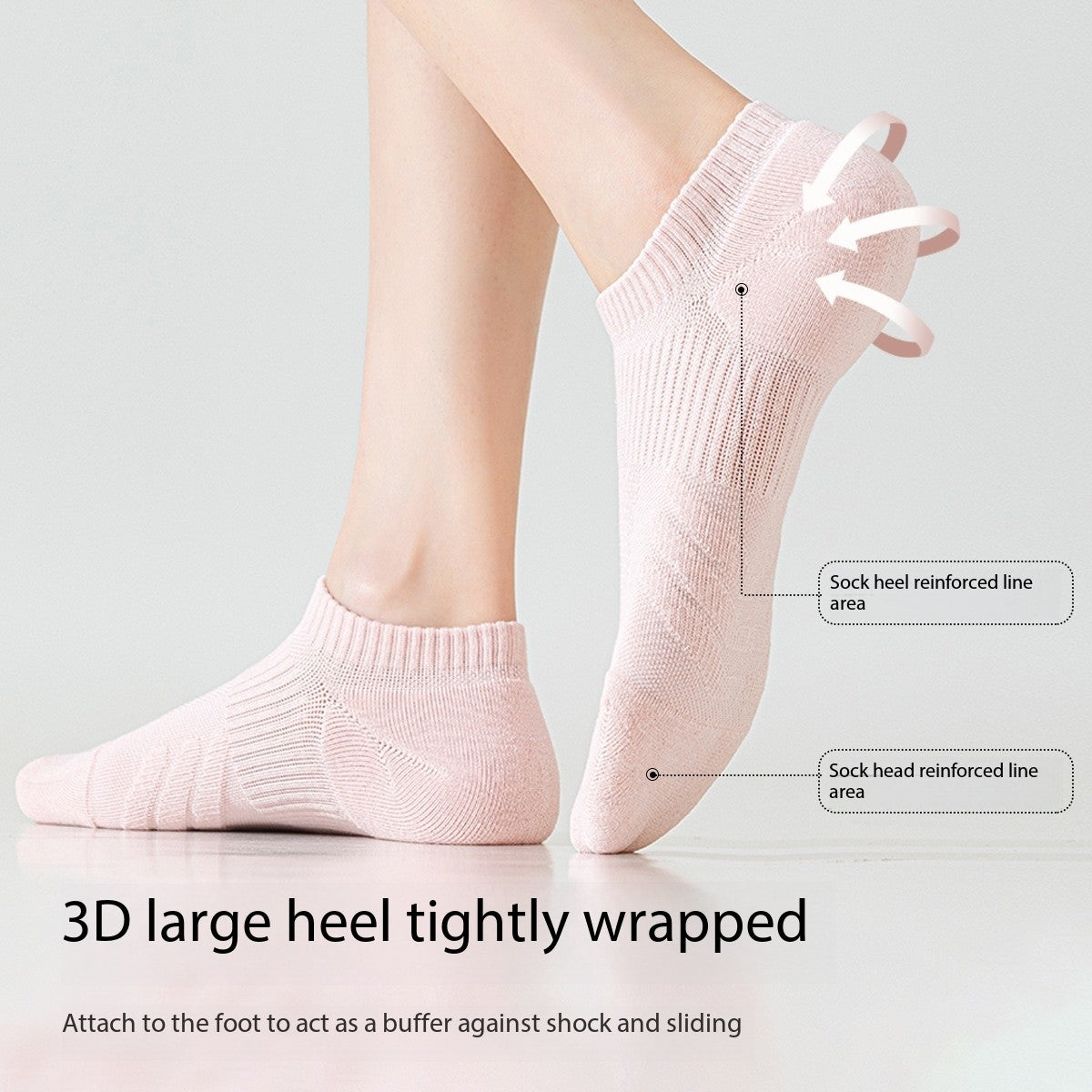 Women’s Summer Sports Socks – Towel Sole, Breathable, Sweat-Wicking & Anti-Bacterial