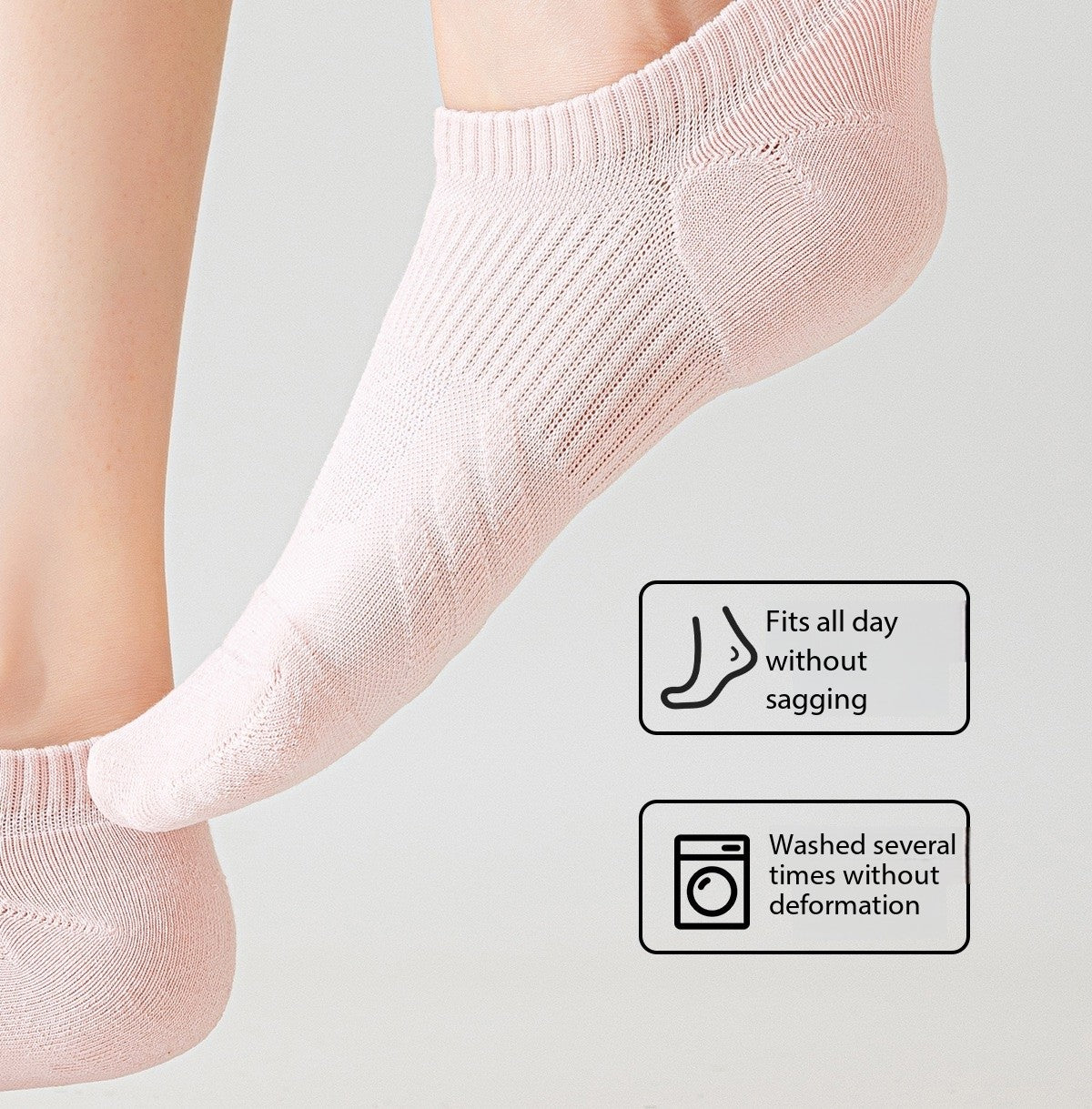 Women’s Summer Sports Socks – Towel Sole, Breathable, Sweat-Wicking & Anti-Bacterial