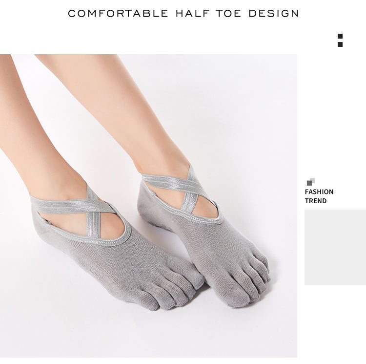 Women’s Non-Slip Five-Toe Socks | Pilates, Barre & Dance Workout